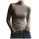 thumbnail image 3 of Tops de manga larga,Camiseta de manga corta de poliéster para mujer, cuello redondo, informal, ligera y cómoda, ideal para uso diario en primavera y verano, sopatenor, 3 of 8