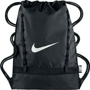 Angle View: Nike Brasilia 7 Gymsack Backpack (Classic Black with Signature White Swoosh)