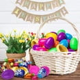 thumbnail image 2 of Easter Candy with Fillable Plastic Eggs Bundle - Pack of 24 Easter Eggs Candy for Filling - Holiday Party Treats & Easter Basket Stuffers, 2 of 5
