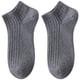 thumbnail image 4 of Xiao Hua Calcetines invisibles para hombre (8 pares), de algodón puro, antideslizantes, cortos, cómodos y transpirables, color negro., 4 of 4