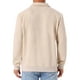 thumbnail image 3 of SUDADERA DE PULLOVER DE MANGA LARGA CON CREMALLERA CUARTO INSPIRE CHIC PARA HOMBRE, PATTERN GEOMÉTRICO, TALLA XL, BEIGE, 3 of 5