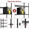 thumbnail image 5 of M MZG 5 Tiers Wire Shelf Dimensions: 29.5"W x 11.8"D x 59.5"H, White, 5 of 8