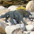 thumbnail image 6 of Realistic Wildlife Animal Figures Statue Sculpture Model Playset for Cake Topper Gray Yellow, 6 of 8
