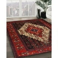 thumbnail image 3 of Ahgly Company Machine Washable Indoor Rectangle Traditional Sepia Brown Area Rugs, 5' x 7', 3 of 7