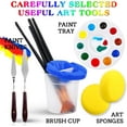 thumbnail image 6 of Acrylic Paint Set,46 Piece Professional Painting Supplies with Paint Brushes, Acrylic Paints, Easel, Canvases, Palette, Paint Knives, Brush Cup and Art Sponges for Hobbyists and Beginners, 6 of 7