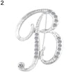 thumbnail image 2 of Ludlz 1 Pc Fashion Unisex Rhinestone English Letters Alphabet A-Z Brooch Pin Ornament, 2 of 8