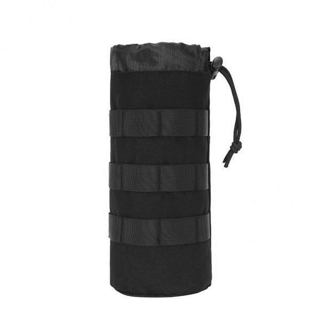 Botella de de Botella de Agua de Táctica 2x Hidratación Libre Llevar Bolsa Black