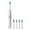 White, variant on Toothbrush- Toothbrush With 5 Brush Heads- 5 Cleaning Modes- IPX7 Water Proofing-Newly Upgraded Toothbrush- Longer Life- Faster Char
