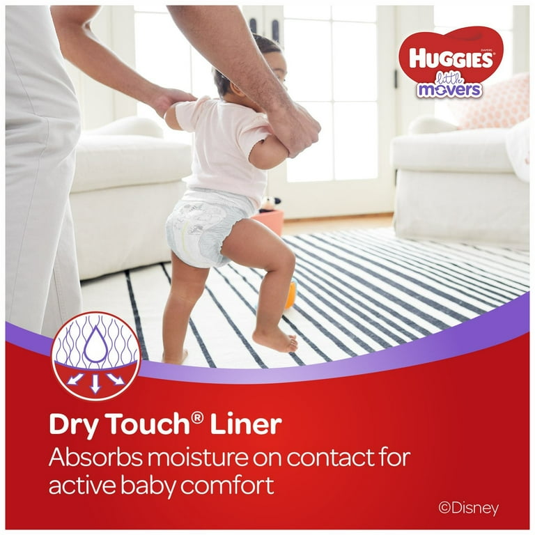 Huggies Little Movers Baby Diapers Size 5 (27+ lbs), 60 Count (Pack of 2)