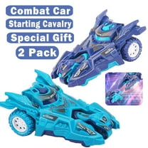 SAYLITA 2 Pack Pull Back Cars Vehicle Motorcycle Toy Car Launcher Race Car Pull Back Vehicle Car Die-Cast Catapult Race Chariot for Aged 3  Kids Birthday and Christmas Best Gift
