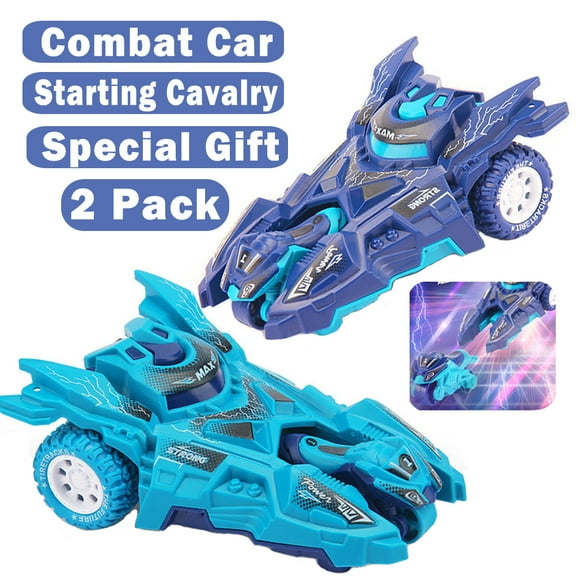 SAYLITA 2 Pack Pull Back Cars Vehicle Motorcycle Toy Car Launcher Race Car Pull Back Vehicle Car Die-Cast Catapult Race Chariot for Aged 3  Kids Birthday and Christmas Best Gift