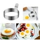 thumbnail image 3 of Inteprter Molde de acero inoxidable para huevos fritos, redondo, lavable, antioxidante, pulido, para cocina, restaurante, cocina, molde para Type6 NO6, 3 of 6
