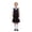 C2-Black, variant on Kids Preppy Polo School Dress, Ruffled Lapel Short Sleeve Uniform Midi Dress, Summer All-Match Student Princess Dress 7-16Y