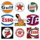 thumbnail image 2 of Pegatinas retro para motocicletas, calcomanías Texaco, pegatinas para cascos de carreras, venta al por mayor, varias marcas, pegatinas de PVC impermeables, 2 of 5