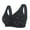 Black, variant on KHONTS Front Closure Push up Daisy Bras Soft Supportive Lift Snap Bra Comfy Plus Size Bralettes for Old Women Everyday Wear Purple 52/120