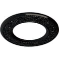 thumbnail image 3 of Ekena Millwork 13 3/8"OD x 7 1/2"ID x 3/4"P Blackthorn Ceiling Medallion (Fits Canopies up to 7 1/2"), Hand-Painted Black Pearl, 3 of 6
