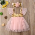 thumbnail image 5 of Seyurigaoka Baby Girls Princess Sequins Toddler Tulle Lace Tutu Party Ballet Dancing Dress, 5 of 7