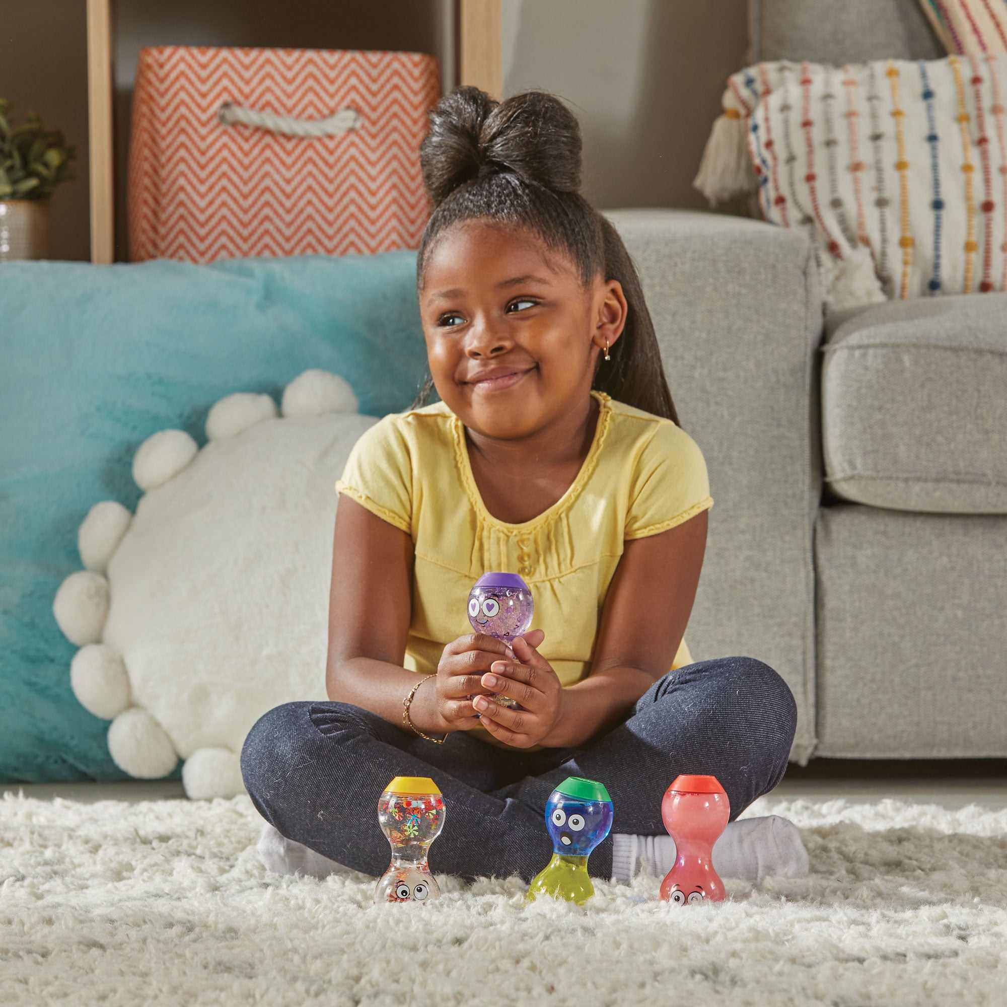 hand2mind Express Your Feelings Sensory Bottles Secondary Emotions II, Ages 3+ (4 Pieces)