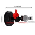thumbnail image 3 of Outdor Adaptateur de Réservoir de Transport Robuste avec Raccord de Filetage de Boyau d'Arrosage pour Transfert et Distribution, 3 of 5
