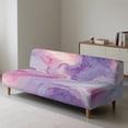thumbnail image 4 of SCRAWLGOD Marble Print Sofa Slipcover Without Armrest for Dogs Non Slip Stretch Sofa Cover Washable Anti Wrinkle Couch Cover, 4 of 9