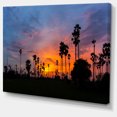 thumbnail image 2 of Sugar Palm Tree Silhouette - Landscape Canvas Art Print, 2 of 4