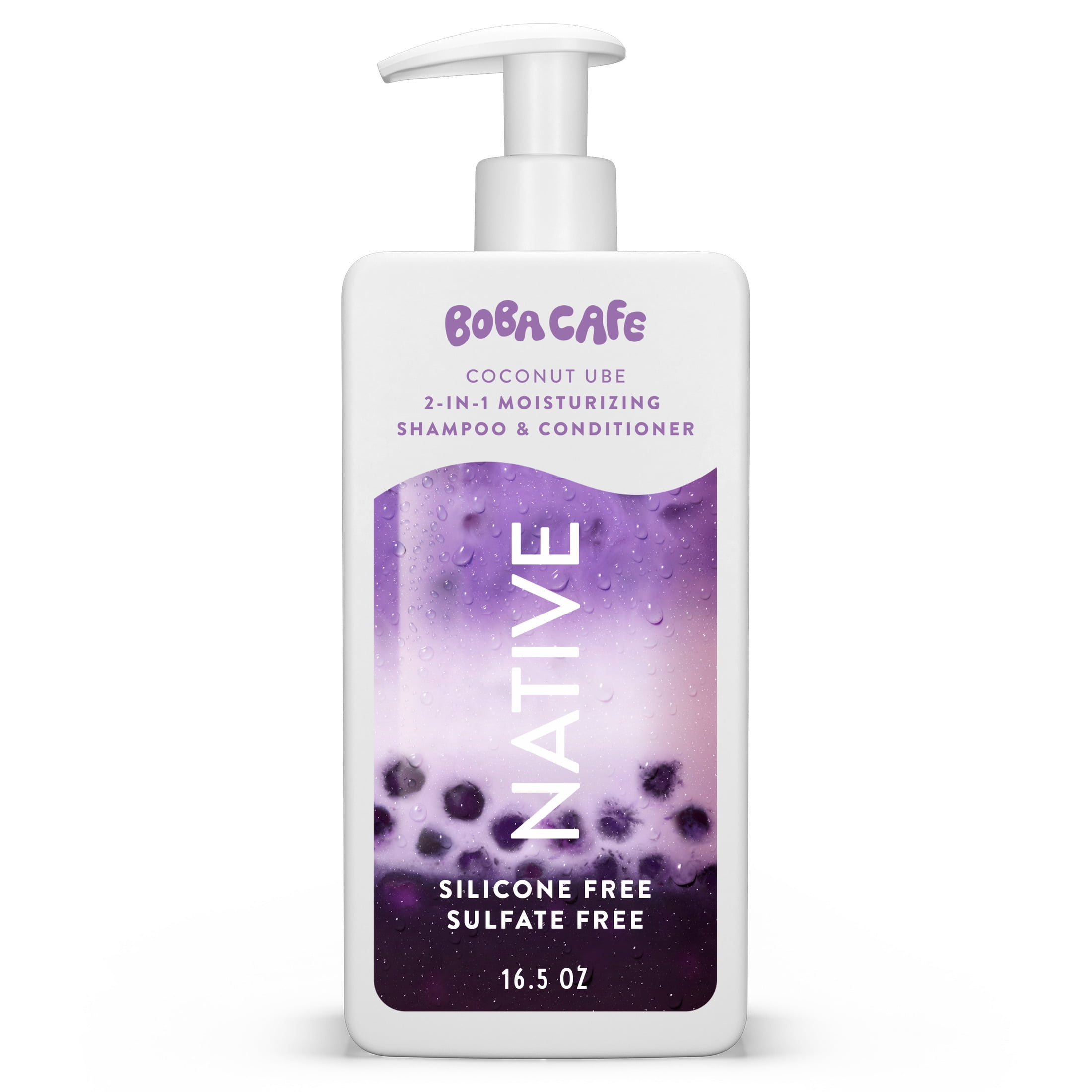 (6 pack) Native 2-in-1 Moisturizing Shampoo and Conditioner Coconut Ube 16.5 fl Oz