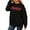 Black, variant on Merry Christmas Sweatshirts for Women Merry Letter Print Sweatshirts Xmas Holiday Party Shirts Oversized Pullover Sweater Tops