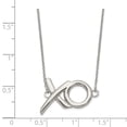 thumbnail image 2 of Collier Extension 925 en Argent Sterling Poli 'XO' avec 16 Pouces, 2 of 2