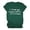 Green, variant on Women Blouse Loose Shopping Tops Short Sleeve Casual Travel Printed Walking Jogging Shirt, L, Black