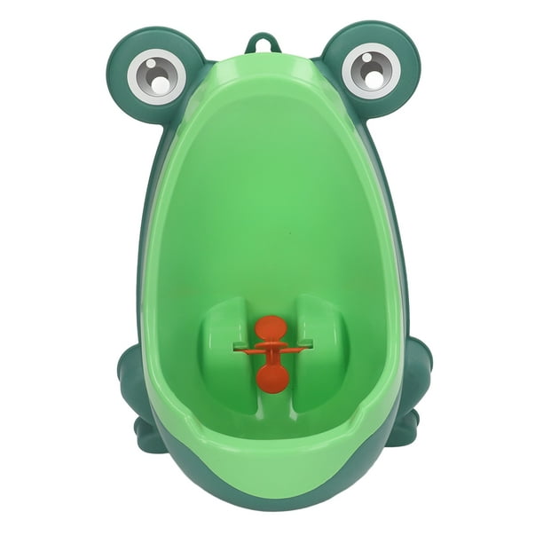 Urinario para niños Nikou con forma de objetivo divertido plástico montado en la pared color verde