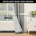 thumbnail image 5 of Uptown Home Modern Gray Ombre Grommet Blackout Curtain Sets, 50" x 84" (2 Panels), 5 of 6