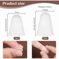 thumbnail image 2 of 1set 4pcs Silicone Guitar Fingertip Protector Finger Cot Musical Instrument Accessories White 23.5~26.5x13~15.5mm Inner Diameter: 12.5~15mm craft product toy, 2 of 6