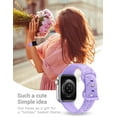 thumbnail image 6 of TOYOUTHS Sunflower Engraved Band Compatible with Apple Watch Bands 38mm 40mm 41mm Women Girls, Floral Sport Silicone Flower Wristband for iWatch Series 8/7/6/5/4/3/2/1/SE/Ultra, 6 of 7