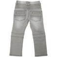 thumbnail image 2 of X RAY JEANS  Toddler Boy's Stretch Moto Jeans, Grey, 2T, 2 of 5