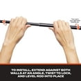 thumbnail image 5 of Sun Zero 5/8" Blackout Tension Rod, 28-60", Black, 5 of 7