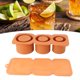 thumbnail image 5 of Bandeja de Cubitos de hielo ANGGREK Silicona Con Cilindro Hueco Naranja de Fácil Liberación, 5 of 7