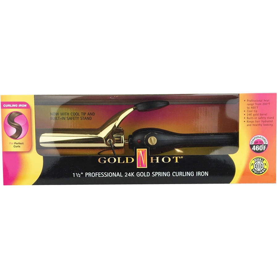 golden hot curling iron