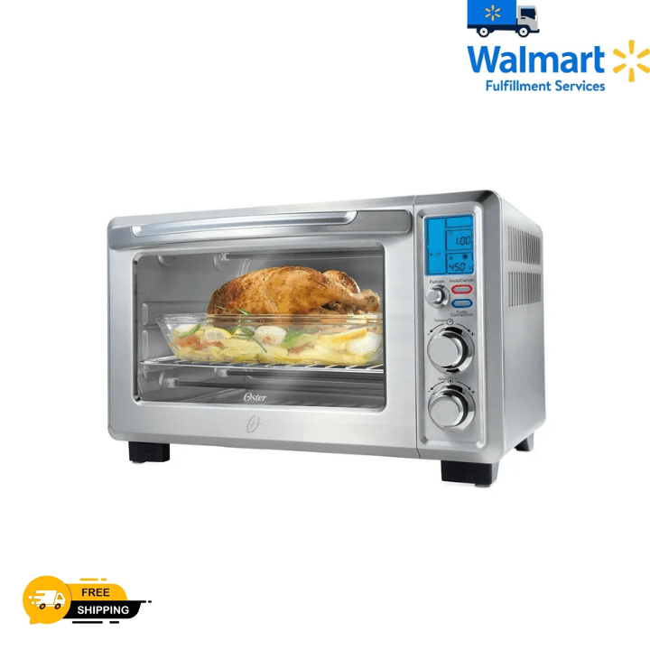 Oster 6-Slice Digital Convection Countertop Oven, Stainless Steel