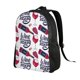 thumbnail image 2 of Fotbe Red Wine Glass Bottle Mochila de Viaje para Laptop, Mochila Ejecutiva Delgada y Resistente 15.6", 2 of 8