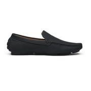 Bruno Marc Men Fashion Driving Loafers Dress Shoes Casual Slip On Moccasins BLACK Size 10