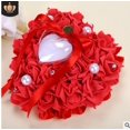 thumbnail image 3 of Romantic Rose Wedding Favors Heart Shape Rhinestone Gift Ring Box Pillow Cushion, 3 of 5