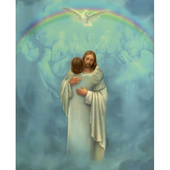 Catholic print picture - Welcome Home 1 - 8" x 10" ready to be framed