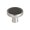 Matte Black/Polished Nickel, variant on Amerock Mergence 1-3/8 inch (35mm) Diameter Matte Black/Champagne Bronze Cabinet Knob, 2 Pack