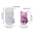 thumbnail image 2 of 3d Animal Silicone Cute Dog Cat Shaped Resin Candle Reusable Plaster Home Table, 2 of 3