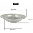 thumbnail image 2 of Colador de fregadero de cocina de acero inoxidable de filtrado eficiente, resistente a la oxidación y duradero, con borde ancho grande y microperforación, perfecto para fregaderos de cocina y baño (2, 2 of 4