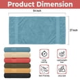 thumbnail image 3 of Pack of 6 Bath Towels 27 x 54 Inches, 100% Cotton, Larger & Lighter Weight, Quicker to Dry, Super Soft and Absorbent, Perfect for Bathroom (Multicolor, Pack of 6 (27''x54'')), 3 of 8