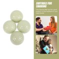 thumbnail image 3 of OUNONA  2 Pcs Trackable Golf Balls Glow in Dark Bulk Automatic Fluorescent Beige, 3 of 8