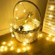thumbnail image 1 of Cadena de luces de 20 pies, luces de hadas, bolas de luces de hadas, 40 bolas pequeñas, impermeables, IP65, alimentadas por batería, iluminación decorativa para interiores y exteriores, festival en c JAMW Sencillez, 1 of 5