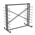 thumbnail image 3 of 2000 lb Lumber Storage Rack, Heavy Duty Freestanding Double-Sided 7-Tier Garage Shelving Unit, 59"W x 35.4"D x 66"H Industrial Steel Organizer for Workshop Basement, Black, 3 of 8