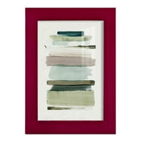 Grass Stains I - Framed Print w/glass - Cherry Red